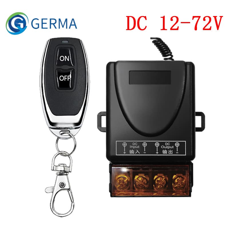9-72V 30A Wide Voltage Remote Control Switch for Electric Vehicles, Car Lights, and LED Switches
