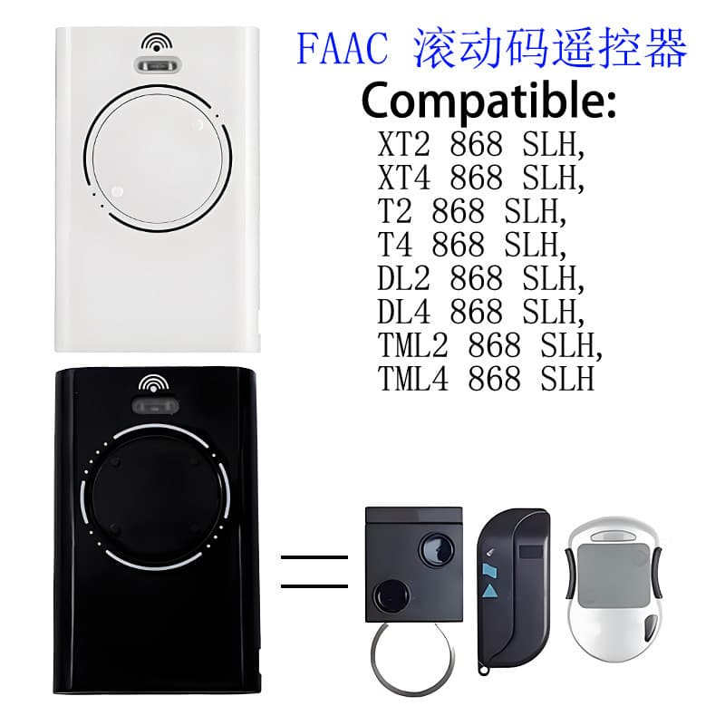 Cross-border FAAC868/433M XT2XT4 Wireless Remote Rolling Code Garage Door Sliding Gate Motor Transmitter
