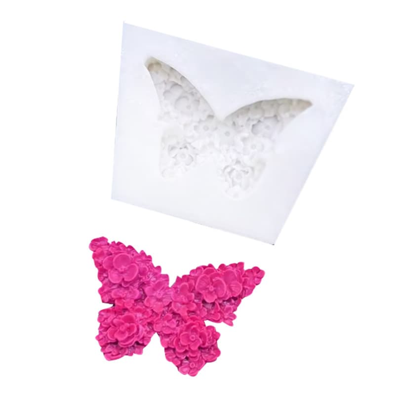 ✅DIY flower butterfly silicone mold aromatherapy plaster drip mold chocolate fondant cake decoration baking mold