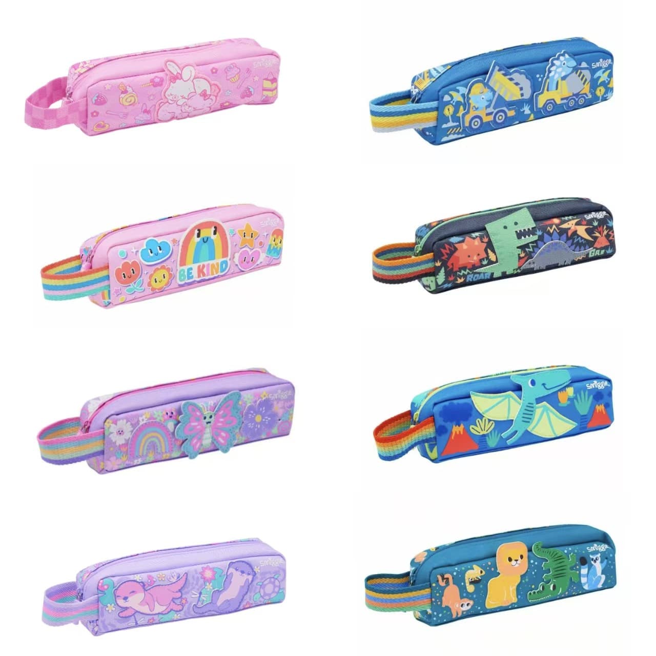 Australian Smiggle small single-layer portable pencil bag for primary school students stationery bag zipper silent multi-functional pencil bag