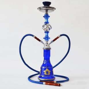 Cross-border Arabic Large Double Pipe Hookah Bar KTV Smoking Set Full Set Pipe Large Smoke Hookah Shisha