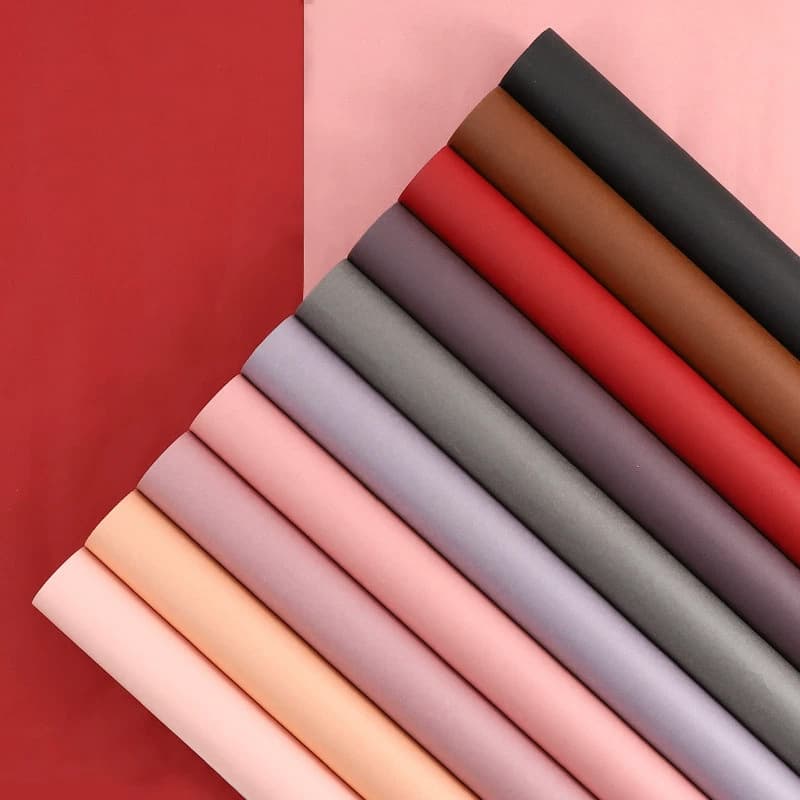 Solid Color Elegant Paper Flower Wrapping Paper, Ins Style Florist Bouquet Wrap, Floral Craft Material, Wholesale