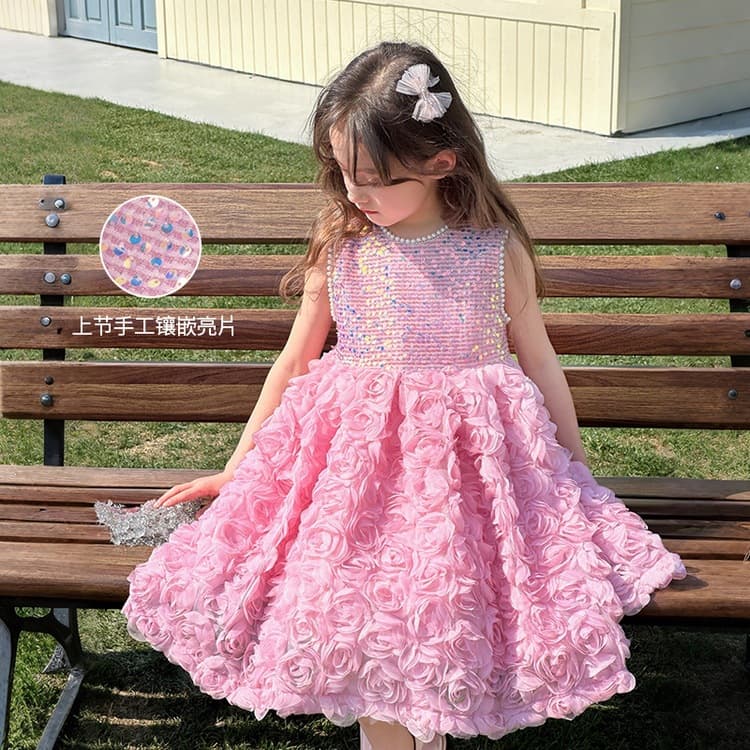 TUTU Elephant Children's Dress 2026 Summer New Girls Princess Dress Kids Performance Costume Children's Day Princess Dress