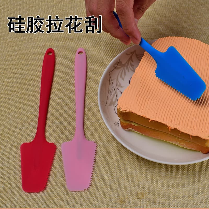 All-In-One Integrated Silicone Spatula for Baking, Cake Butter Spreading Spatula, Cream Mixing Knife Tool