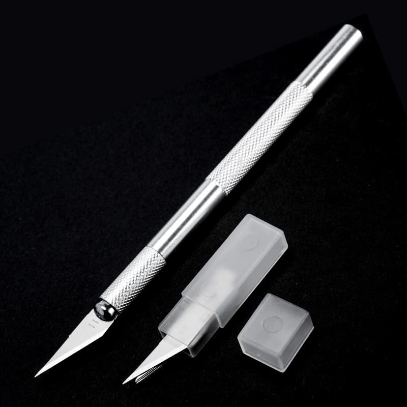 Manufacturer wholesale OP bag packaging aluminum alloy carving knife paper cutting utility knife wooden plasticine creation carving knife
