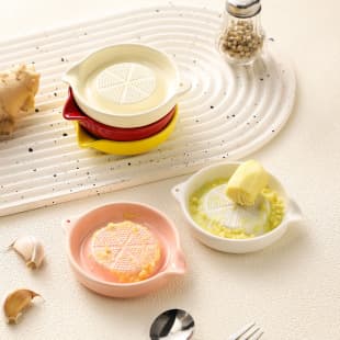 Ceramic Grinder Garlic Masher Baby Food Grinder Ginger Garlic Paste Grinder Fruit Masher Manual Grinding Plate