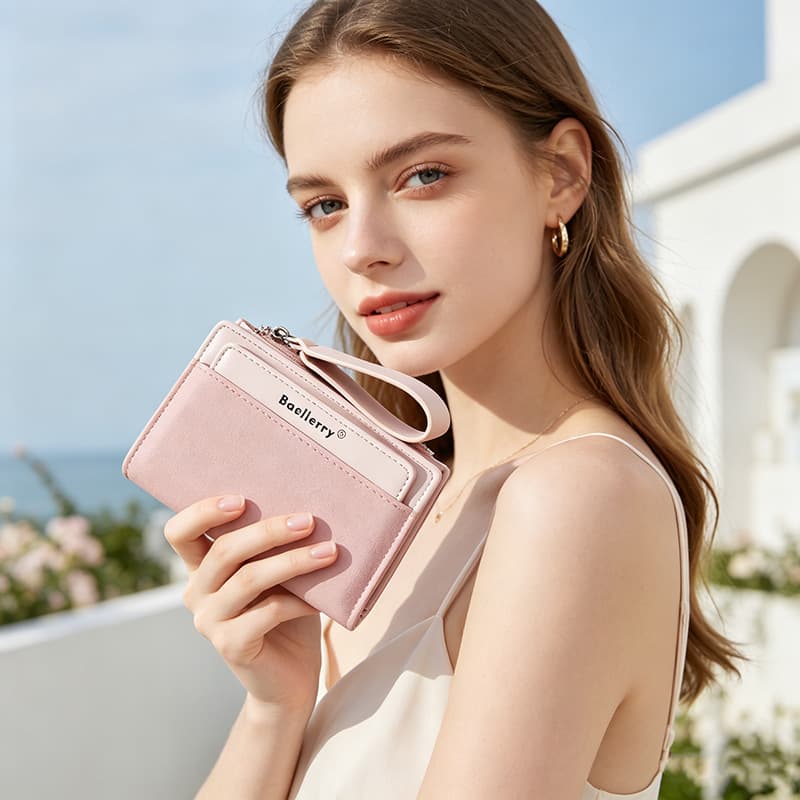 2026 New Wallet Women's Short Fashion Folding Coin Purse Multifunctional Women's Wallet Multi-Card Slot Card Holder for Women