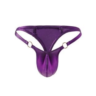 European and American Men's Sexy Low-Rise Thong Underwear, Seductive Intimate Apparel, Skin-Friendly and Comfortable Flirting Underwear
