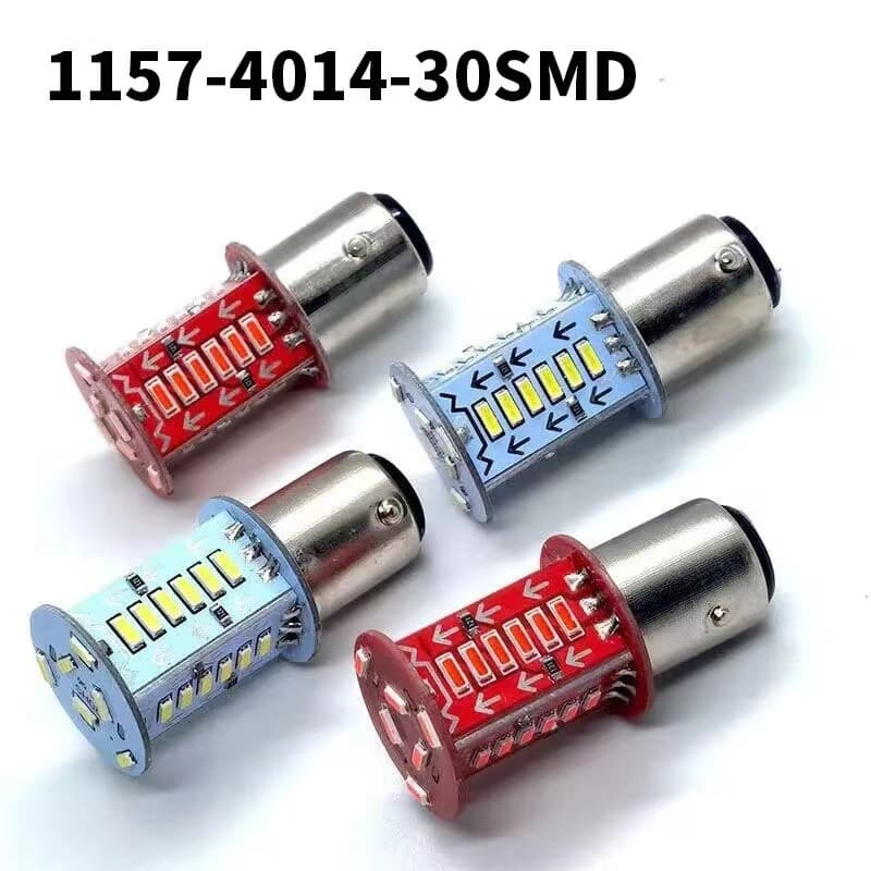 Motorcycle LED Tail Light High Brightness Brake Light Flowing 1157 3014 30SMD
