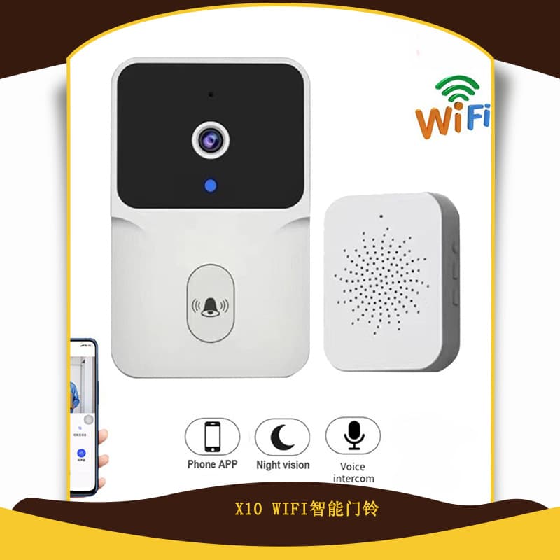 [Wholesale] Smart Home WiFi Video Doorbell with Voice Intercom, Intelligent Monitoring Camera, Wireless Network Doorbell