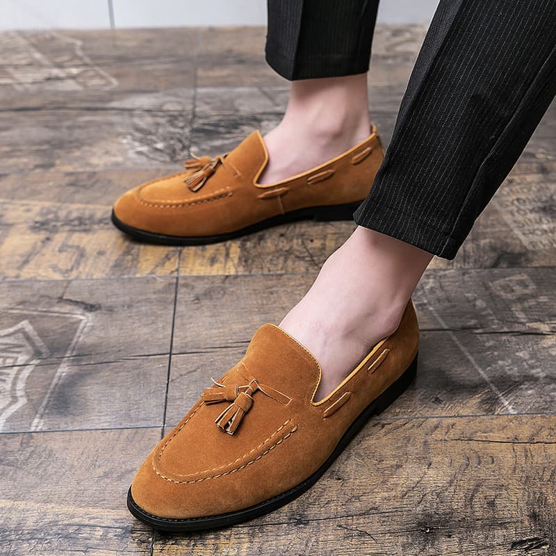 New Cross-border Loafers Amazon AliExpress Large Size Men's Shoes 48 Niche Fashion Leather Shoes Men's Slip-on Outdoor