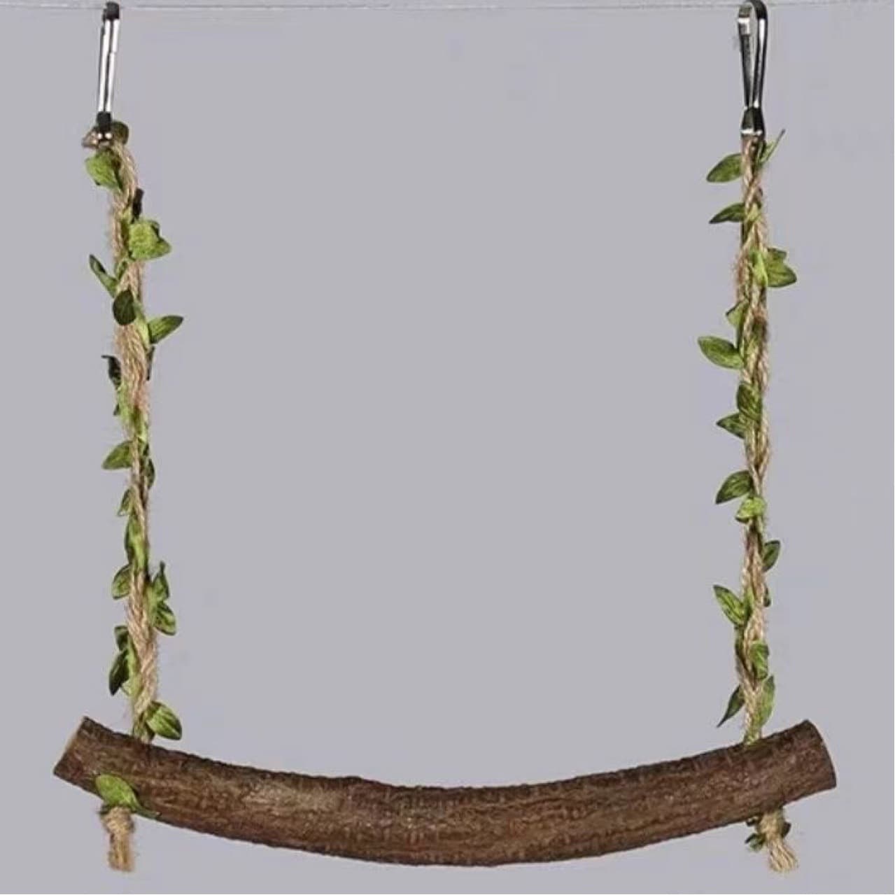 Parrot Vine Swing Toy Peony Cockatiel Budgerigar Climbing Scratching Anti-Bite Solid Wood Birdcage Supplies Stress Relief Play