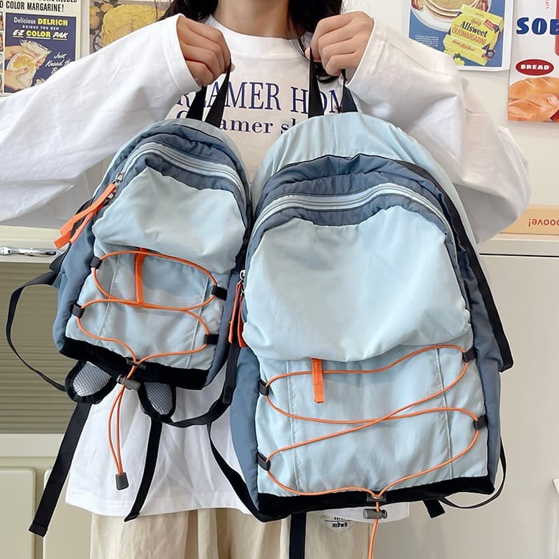 Outdoor Drawstring Mini Backpack Lightweight Versatile Travel Hiking Backpack for Women Compact Travel Backpack
