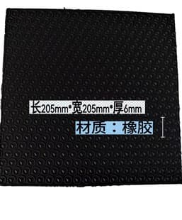 High Heel Chunky Heel Replacement Tips Soundproof Anti-Slip Rubber Sole Black Wear-Resistant Anti-Slip Repair Patch