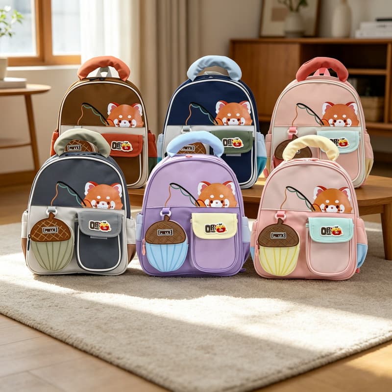 New Kindergarten Backpack Lightweight Cute Cartoon Preschool Kids School Bag for Boys and Girls