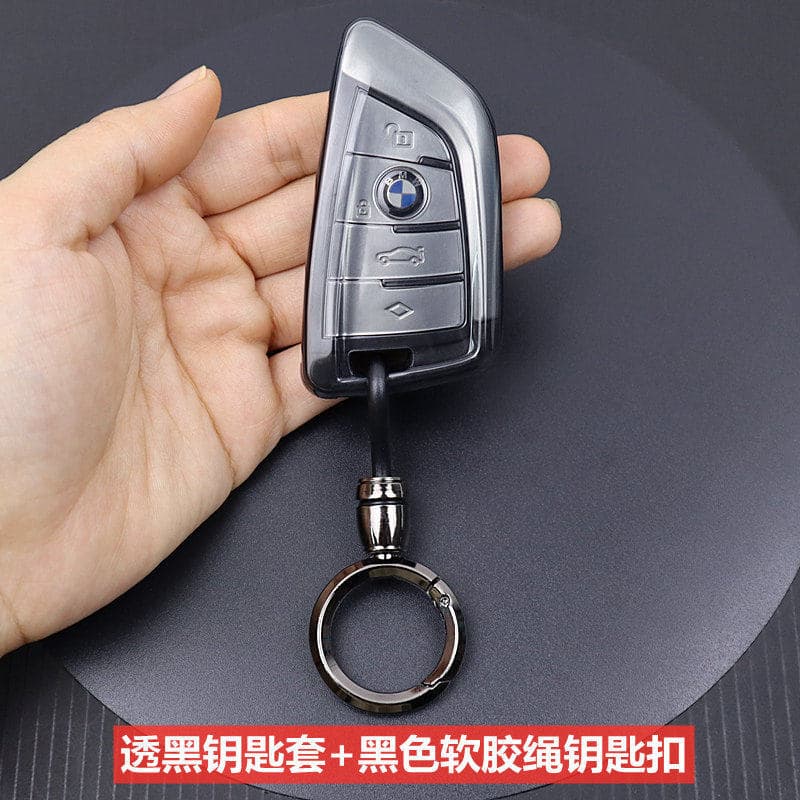 Cross-border Compatible BMW Key Case 3 Series Transparent Protection New 5 Series Car Key Cover for 3 Series Shell x1 x3 x4 x5 Blade Style