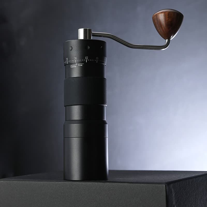 Hand Coffee Grinder with External Adjustment, Italian Espresso Burr Grinder, SUS420 Steel Core, Outdoor Portable