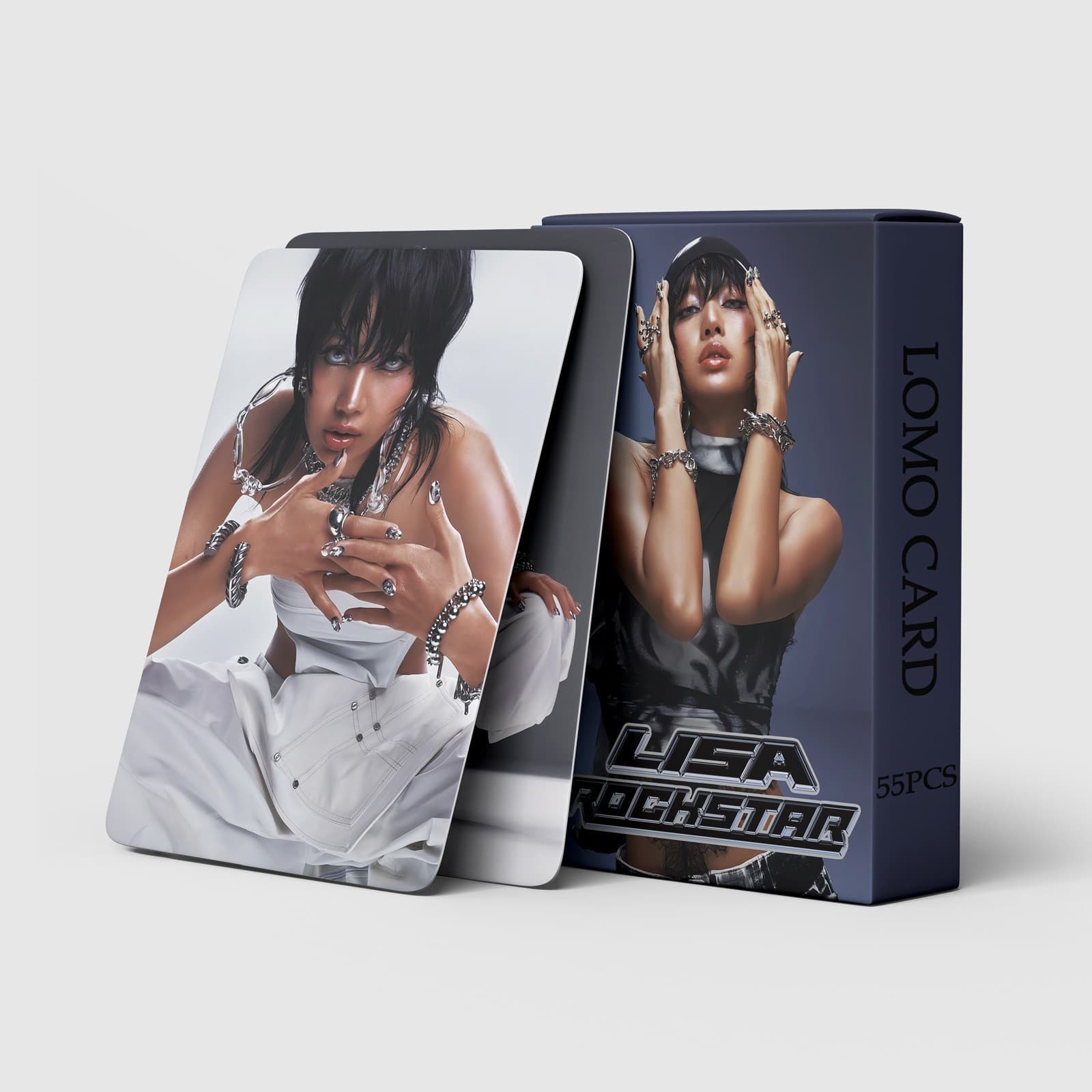 Pre-sale Hot 55 LISA Photocards ROCKSTAR Cards BLACKPINK KPOP Star Merch LOMO Collectible Cards