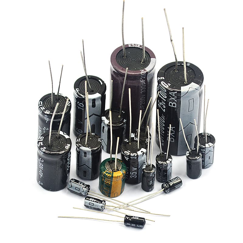 3YV5 Through-Hole Aluminum Electrolytic Capacitor Components High Frequency 25/35/50v/10uF 47/100/220uf 470/22