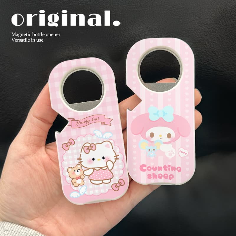 Cute Home Bottle Opener Magnetic Refrigerator Magnet Beer Opener Soda Cap Remover