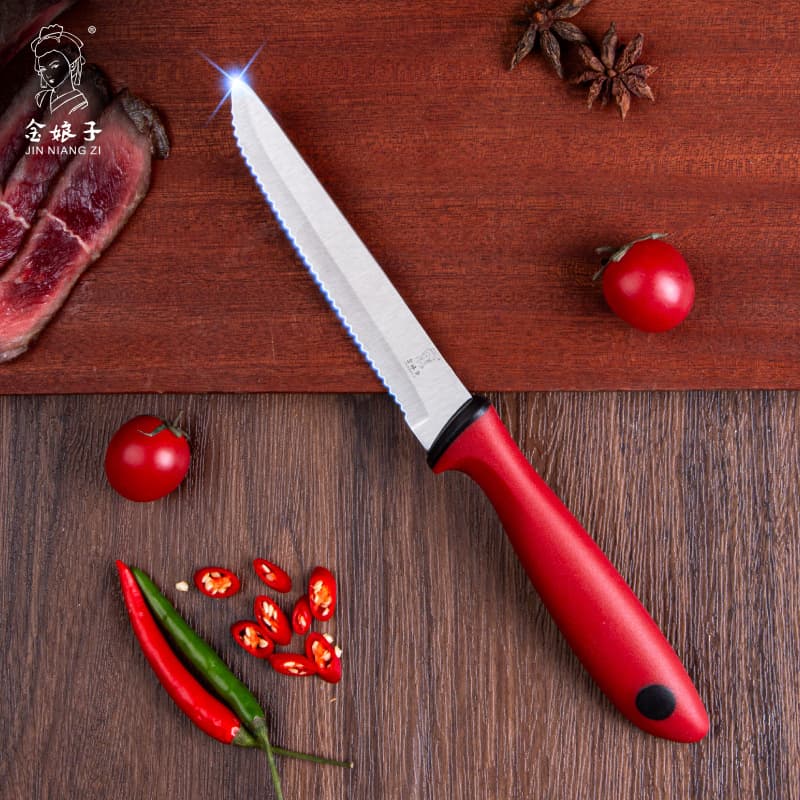 Yangjiang stainless steel meat-cutting steak knife, kitchen barbecue-specific steak knife, slicing sharp household fruit knife