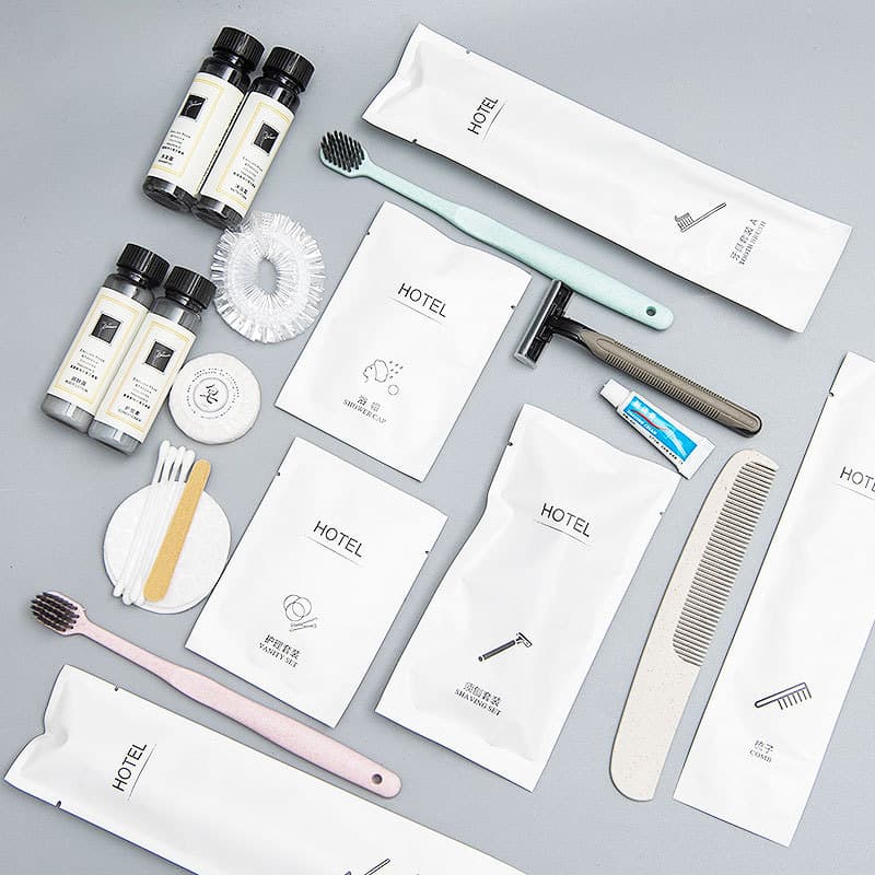 Star Hotel Disposable Toothbrush and Toothpaste Stone Paper, Luxury Homestay Disposable Toiletries Set, Eco-Friendly Paper