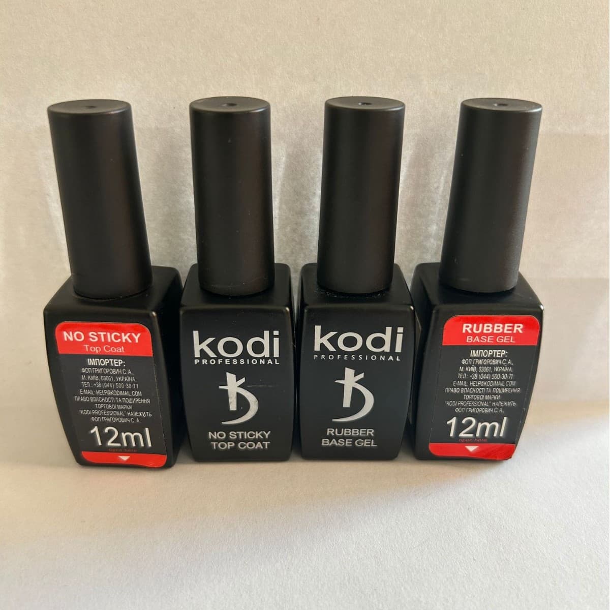 Cross-border foreign trade hot-selling Russian KODI RUBBER BASE/NO STICKY TOP COAT nail polish