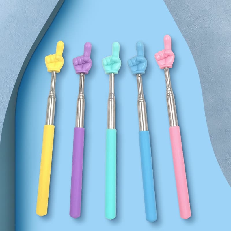 Telescopic Reading Pointer Stick, Extendable Finger Reading Stick, Point Reading Teaching Aid, Pointer Stick, Teacher's Teaching Stick