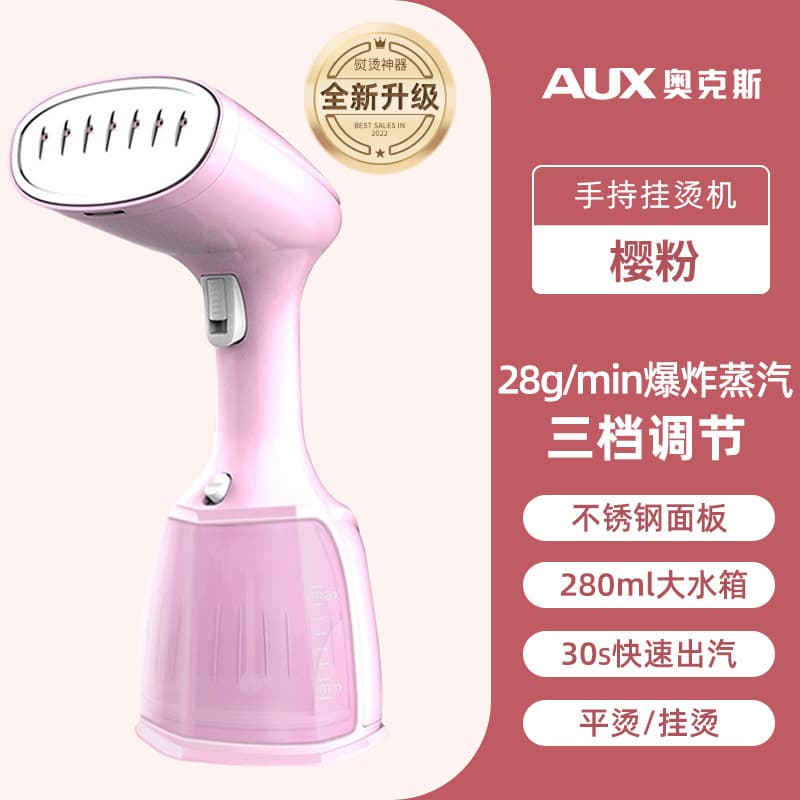 AUX Handheld Steam Iron for Home Use, Small Portable Garment Steamer, Travel Iron