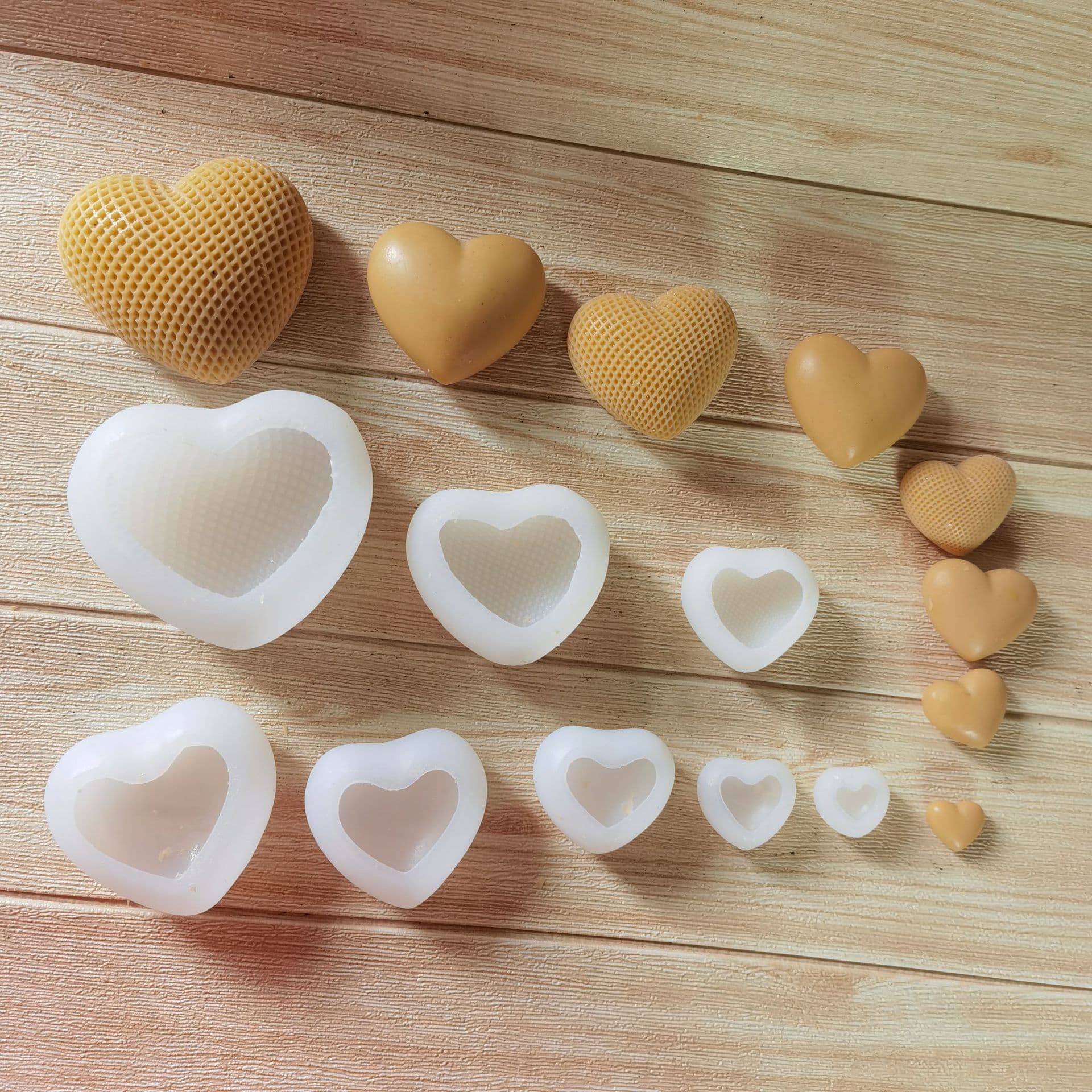 Valentine's Day Heart-shaped Aromatherapy Candle Making Tool Chocolate Mousse Silicone Mold For Diy Home Baking