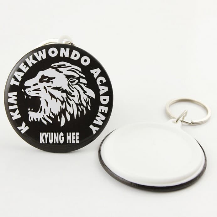Manufacturer badge keychain material 44/58mm badge supplies keychain blank blank badge material