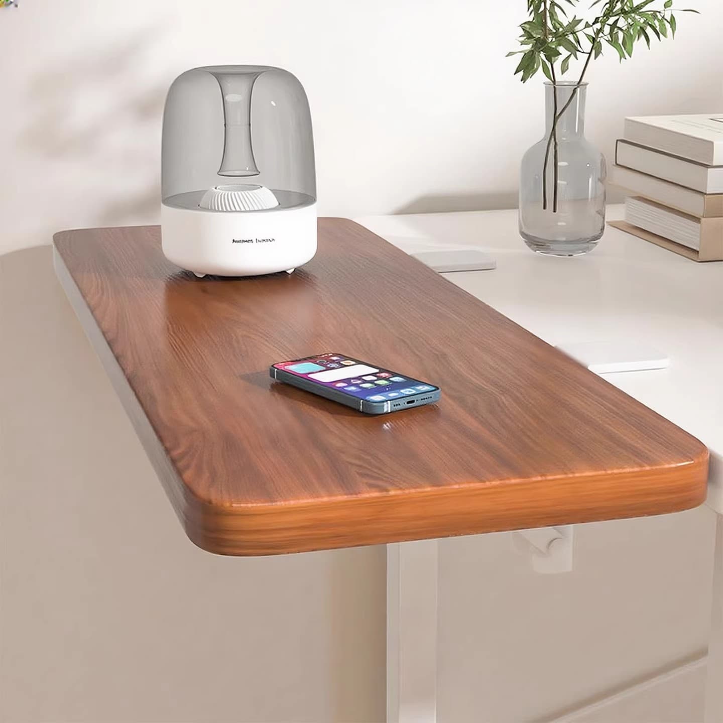 Foldable desktop extension board, space-saving armrest, computer desk, keyboard tray, no-drill storage rack