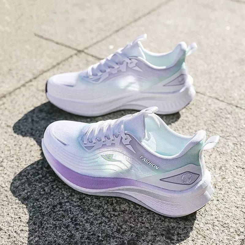 Women's Running Shoes 2026 New Summer Mesh Breathable Lightweight Casual Shoes with Popcorn Sole