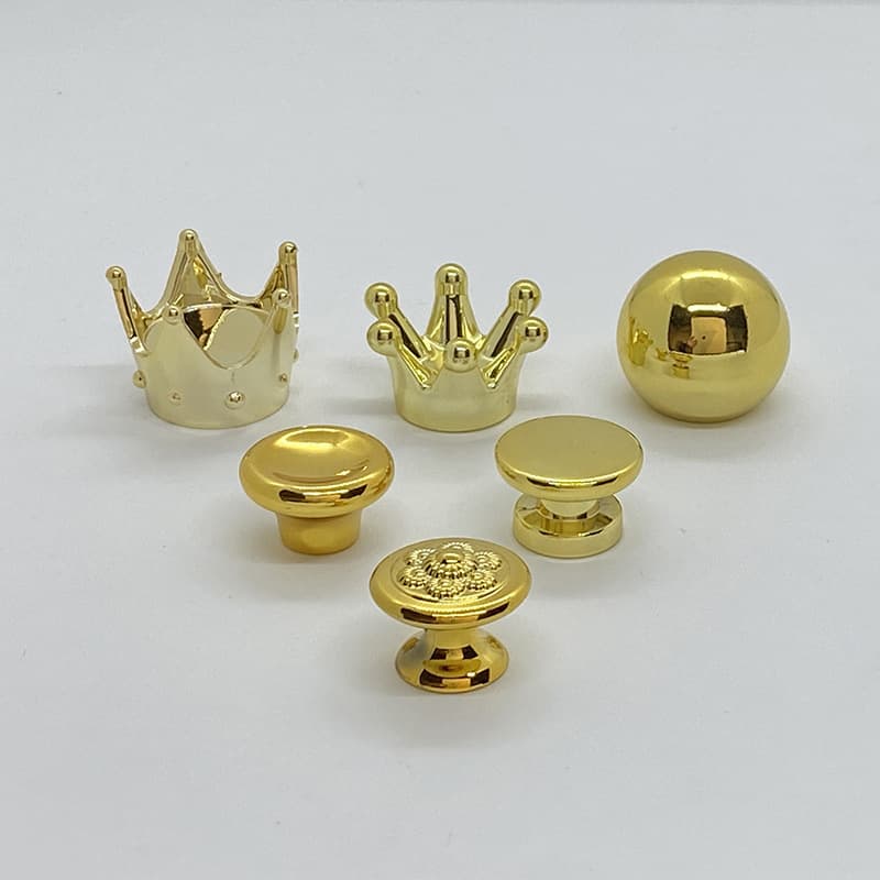 Violent Bear Accessories Top Bead UV-Plated Crown Handle Ceramic Cup Lid Glass Lid Casserole Lid Grip Sealed Jar Decoration