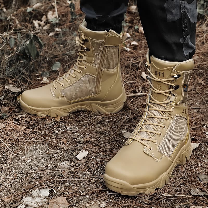 Cross-border Ultra-Light 511 Combat Boots Autumn Winter Motorcycle Riding Boots Military Training Security Work Outdoor Tactical Training Men's Shoes