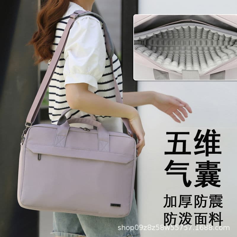 Laptop bag new airbag shockproof thickening 16-inch laptop bag 14-inch shoulder bag five-dimensional air cushion thickening