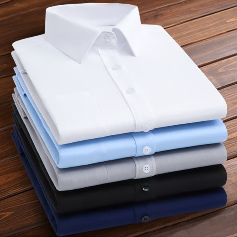 Men's White Long Sleeve Shirt for Spring, Summer, and Autumn - Professional Work and Business Black Formal Jumpsuit