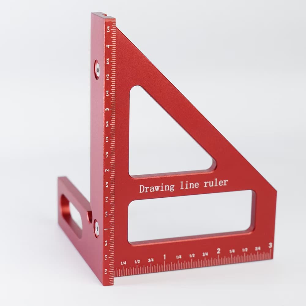 Free Shipping In Stock Factory Direct Angle Ruler Triangle Ruler Marking Gauge Angle Gauge Aluminum Alloy Triangle Ruler