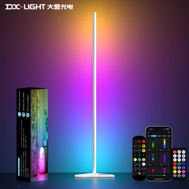 Cross-border Special Music Pickup Light Atmosphere Light Bluetooth Colorful Corner Atmosphere Light Bluetooth APP Floor Atmosphere Light