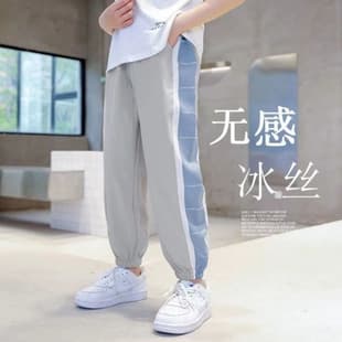 Boys' Pants Summer 2025 New Style Middle and Big Kids Loose Casual Boys Thin Mosquito-Repellent Pants Summer Trend