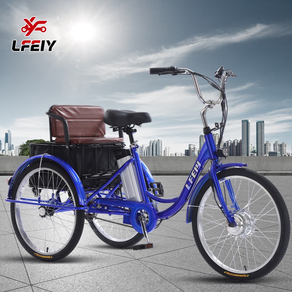 Ready supply 24 ballet elderly electric power-assisted tricycle tricycle bicycle picking up children electric tricycle