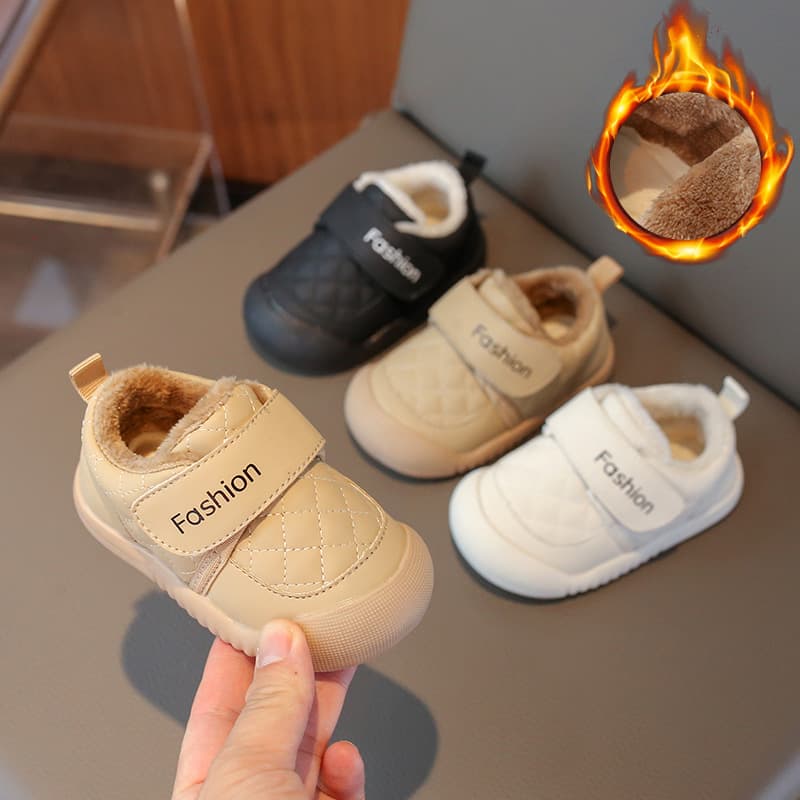 Infant Shoes Winter Soft Sole Fleece-Lined 0-3 Years Old Baby Walking Shoes Unisex Children's Warm Cotton Shoes Drop Shipping