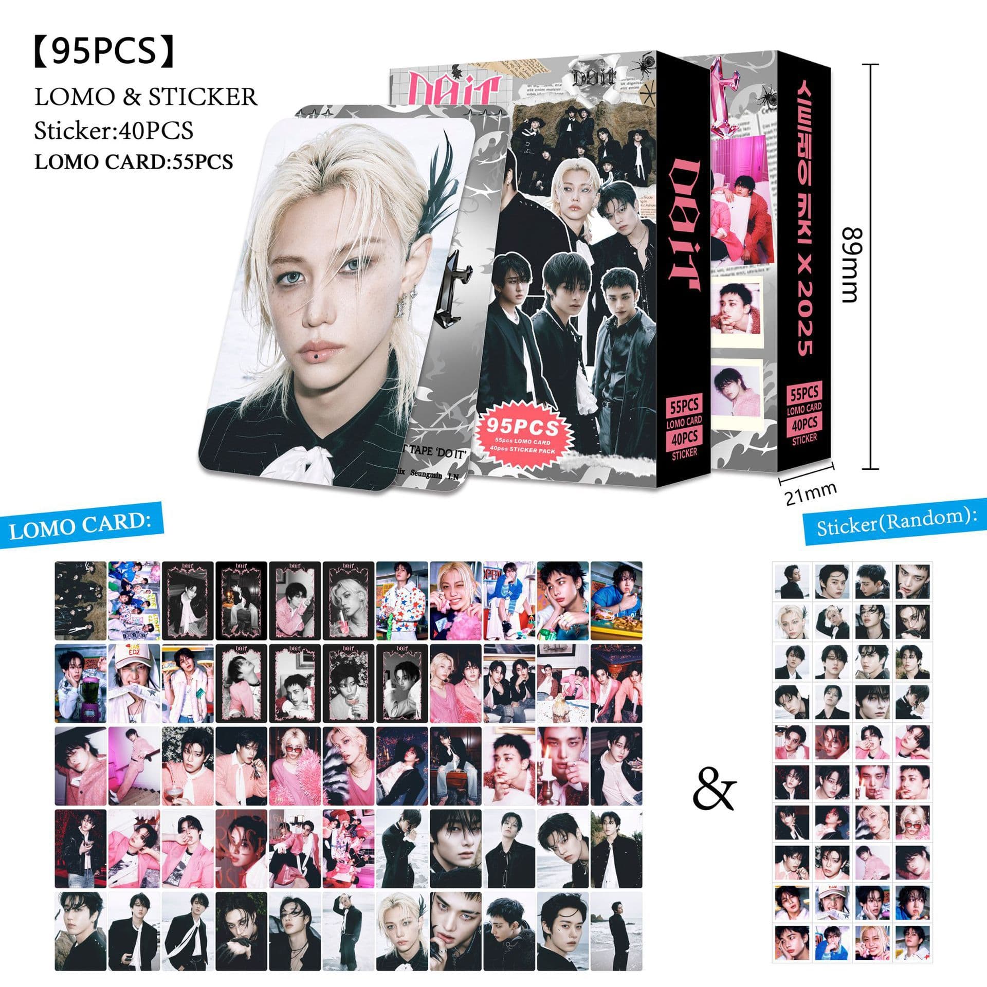 Cross-border Exclusive Stock 95 StrayKids "DO IT" New Album KPOP Merchandise LOMO Photo Cards