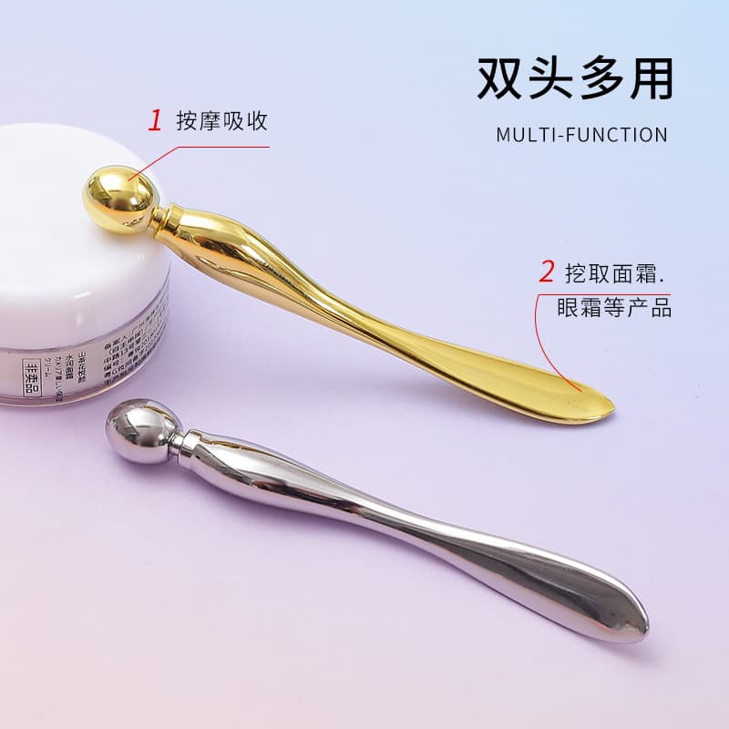 Beauty tools manufacturer wholesale eye massage stick face cream scoop dual-purpose eye cream stick compact beauty massage stick