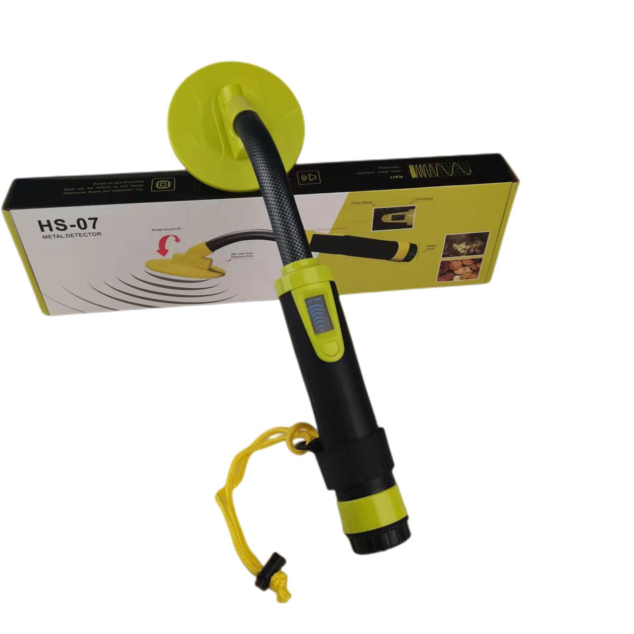 Waterproof Mini Gold and Silver Treasure Detector High Precision Cow Stomach Metal Locator Rod Outdoor Security Scanner Water and Land Use