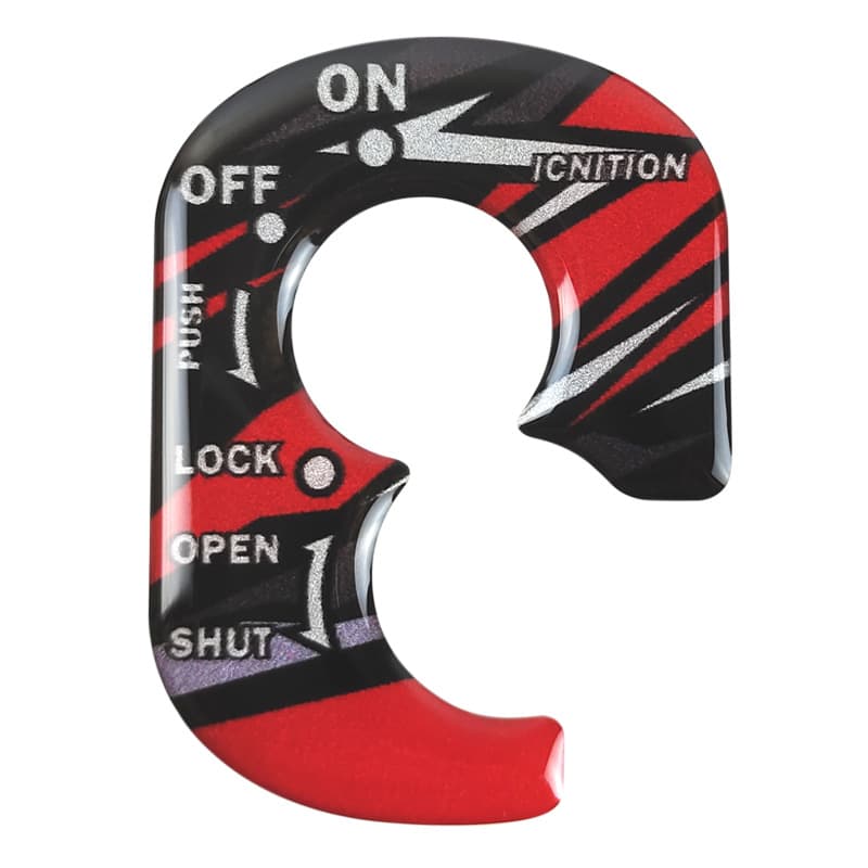 Compatible with Wuyang Honda Jiayu, Xunsha, Tapa, Xisha, NX125, Ruiying, Yusha Ignition Switch 3D Sticker