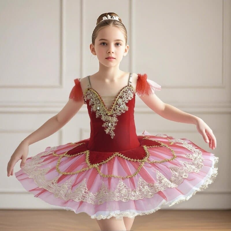 High-end professional ballet tutu for girls, Swan Lake dance performance costume, Bluebird Variations Little Swan performance costume