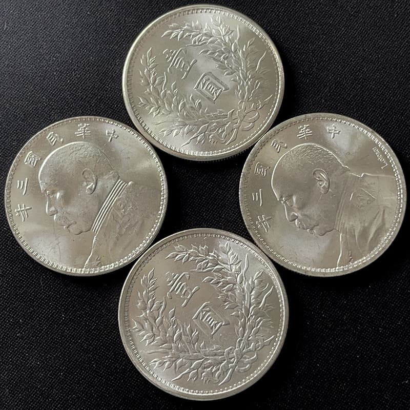 Original luster silver-plated silver dollar, Big Head three-year one yuan, 39mm 26.7g, portrait of Yuan Shikai with seven-tenths face, for appreciation and handling