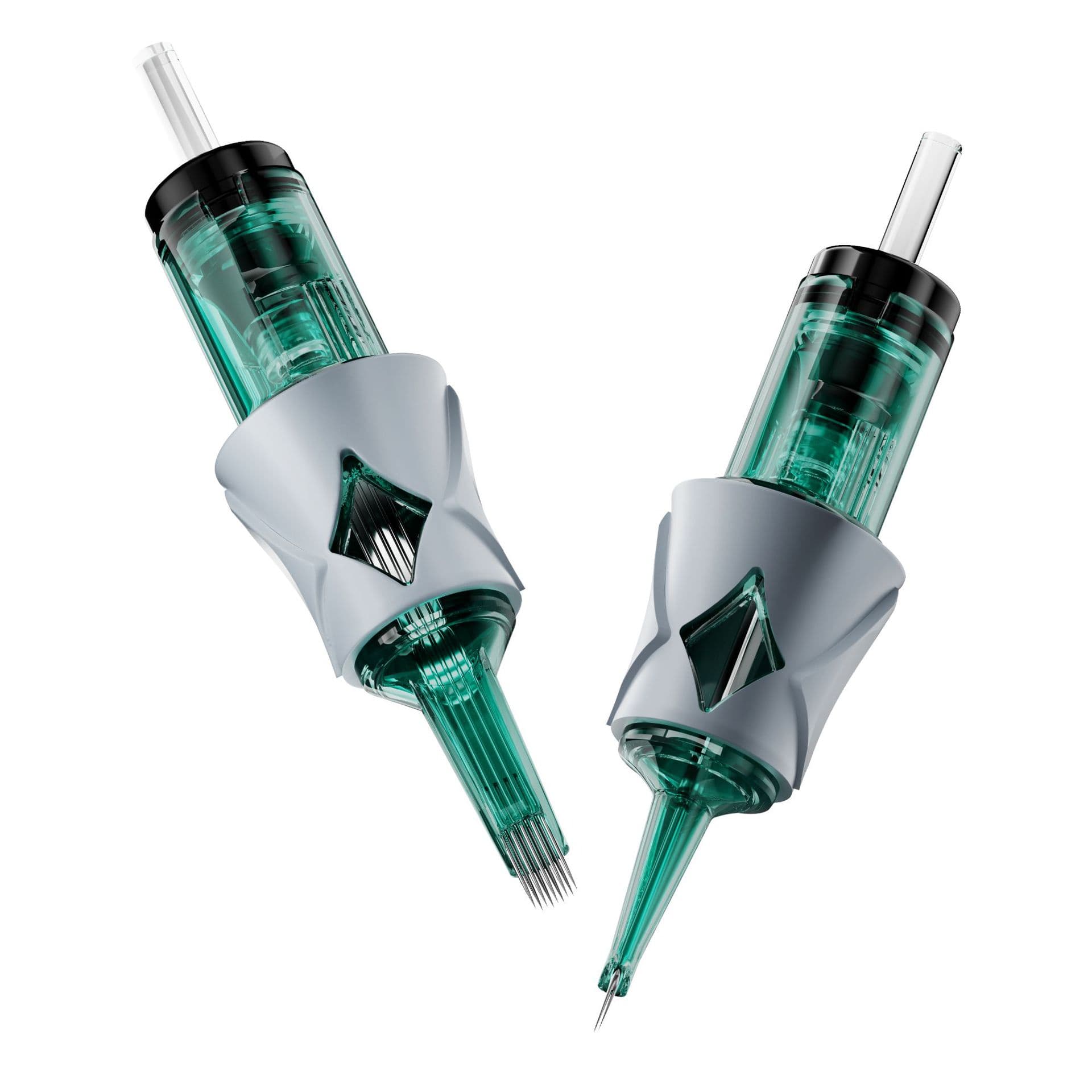 New Premium Tattoo Cartridge Needles Silicone Sleeve Soft Rubber Short Tattoo Needles Transparent Cheyenne Style Needles Microblading Needles Permanent Makeup Needles