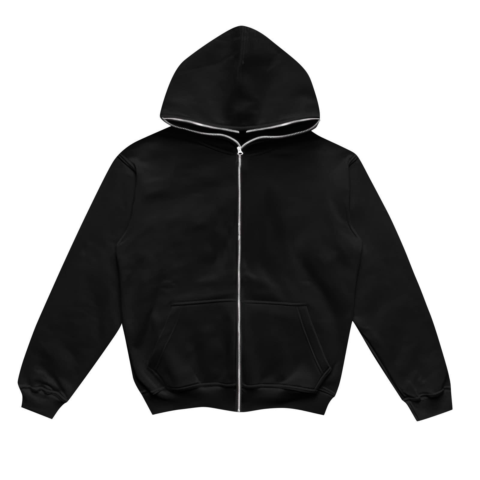 Amazon New Unisex Solid Color Zip-Up Hooded Sweatshirt with Fleece Lining, Loose Fit, Fall/Winter New Arrival